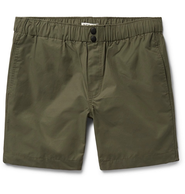 Photo: Alex Mill - Cotton and Nylon-Blend Shorts - Army green