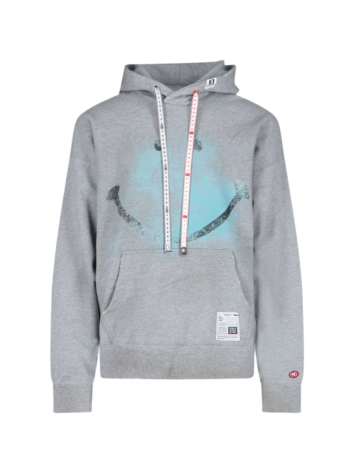 Miharayasuhiro Grey Distressed Zip-Up Hoodie Maison MIHARA
