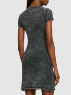 DIESEL - D-crespe Stretch Cotton Logo Mini Dress