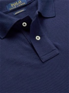 Polo Ralph Lauren - Slim-Fit Embroidered Cotton-Piqué Polo Shirt - Blue