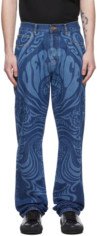 Photo: Versace Navy Music Jeans