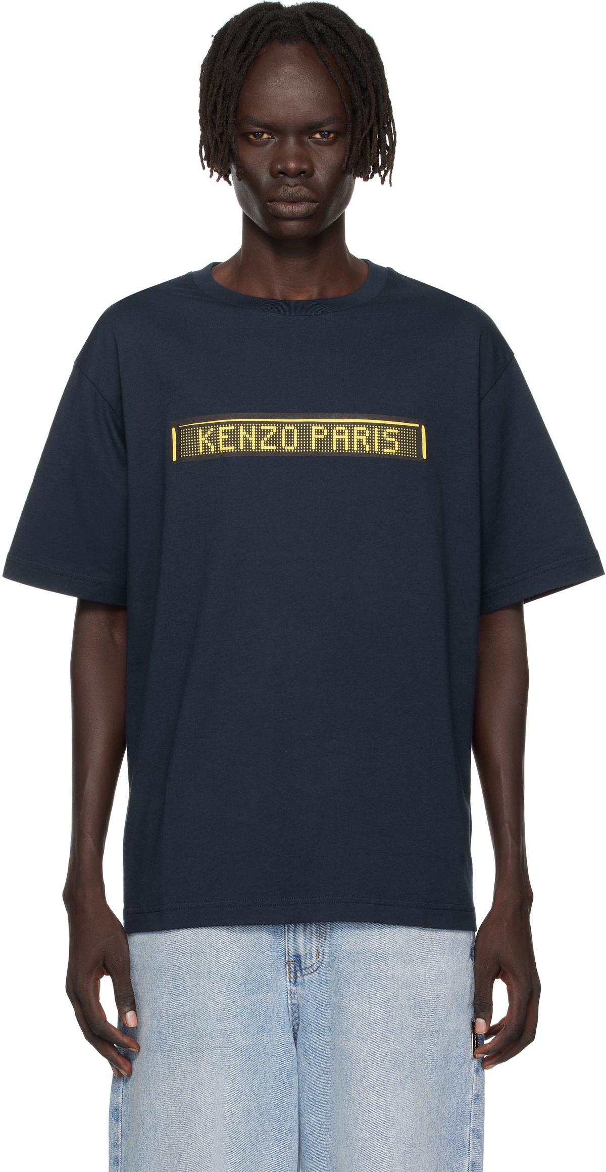 【新品】KENZO PARIS LIGHTHOUSE SLIM T-SHIRT Kenzo Paris Men's Lighthouse Slim T-Shirt in Midnight Blue Kenzo