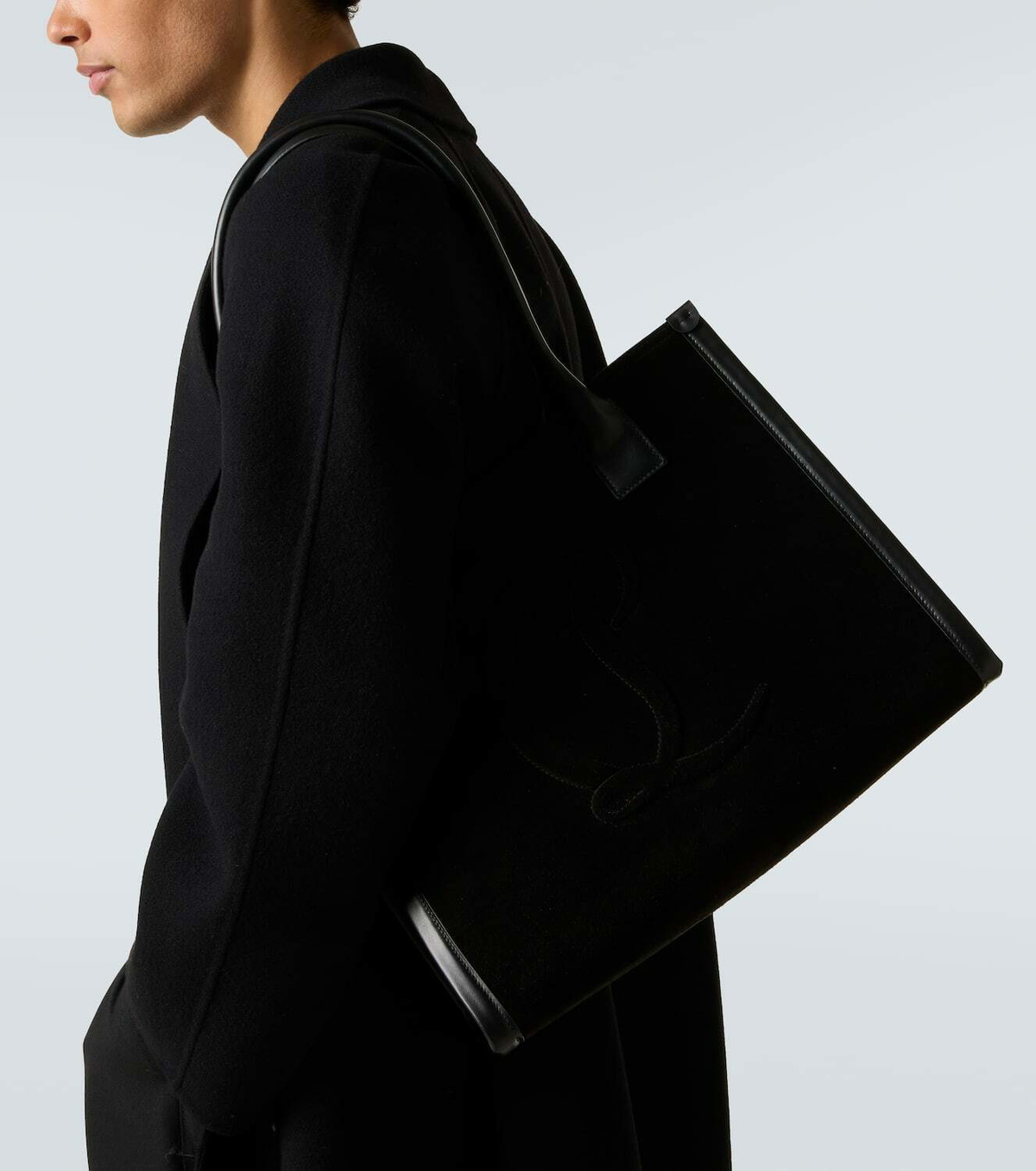 Christian Louboutin By My Side suede tote bag