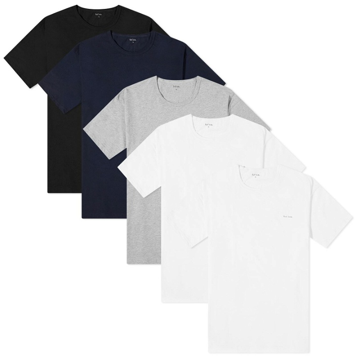 Photo: Paul Smith Men's Lounge T-Shirt - 5 Pack in Multi