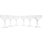 Soho Home - Barwell Set of Six Cut Crystal Champagne Coupes - Neutrals