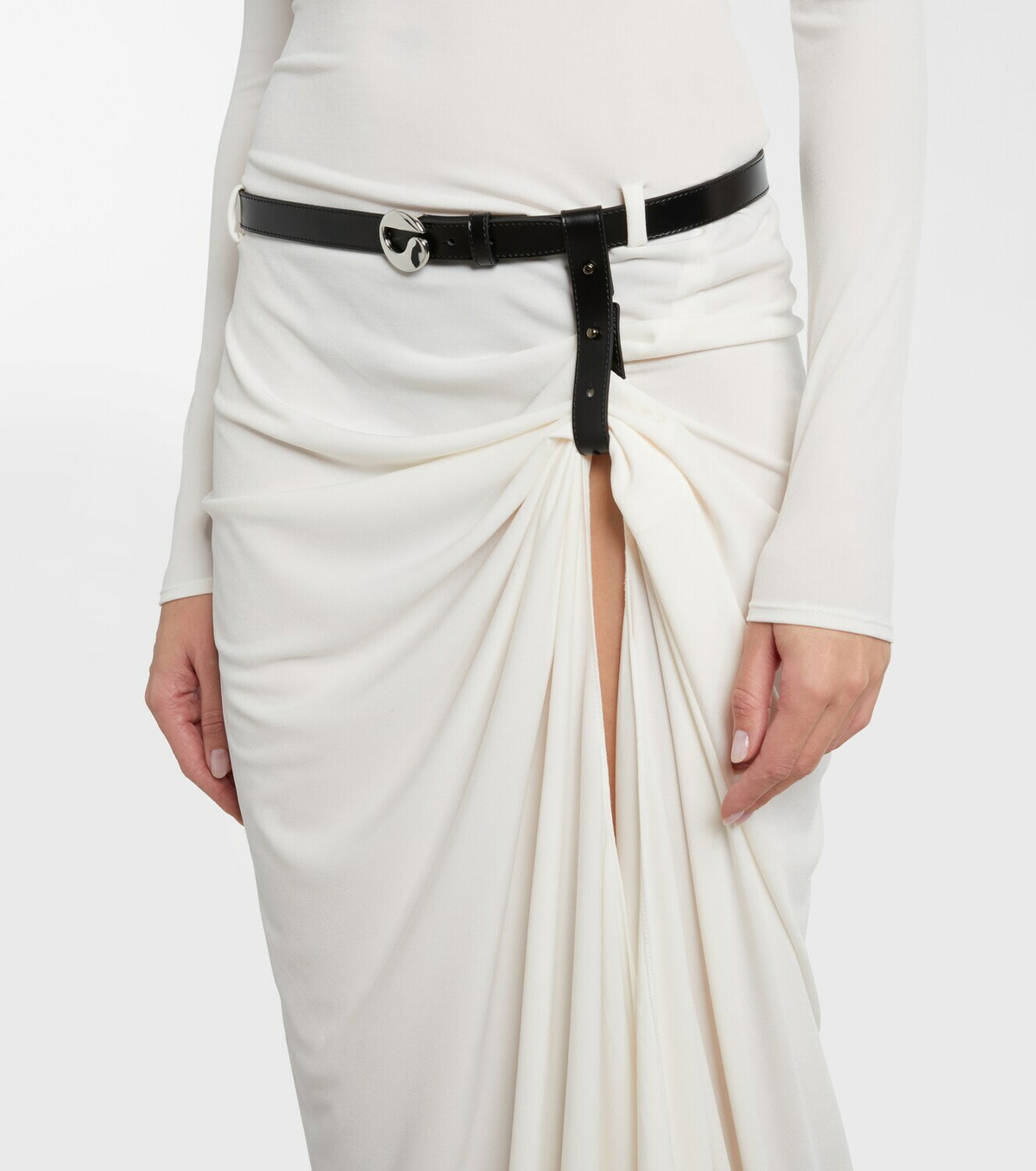 Coperni Belted draped gown