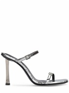 BY FAR - 90mm Flick Metallic Leather Sandals