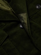 Kingsman - Belted Cotton-Moleskin Jumpsuit - Green