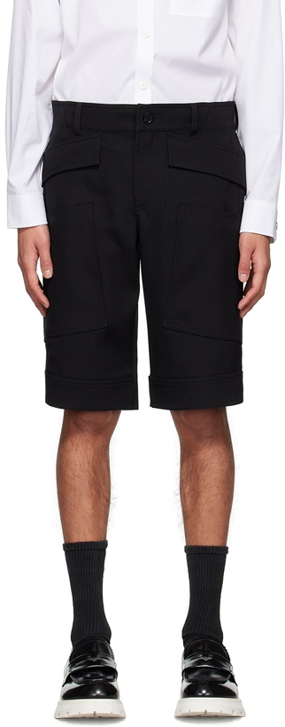 Photo: Burberry Black Wool Shorts