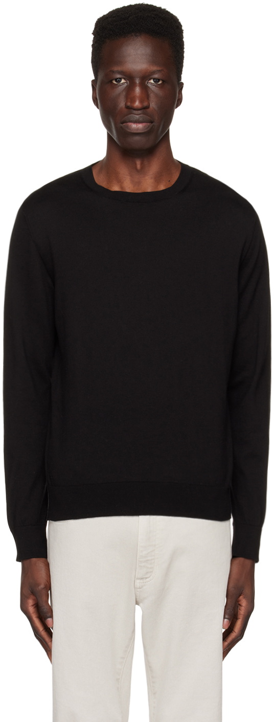 ZEGNA Black Crewneck Sweater Zegna