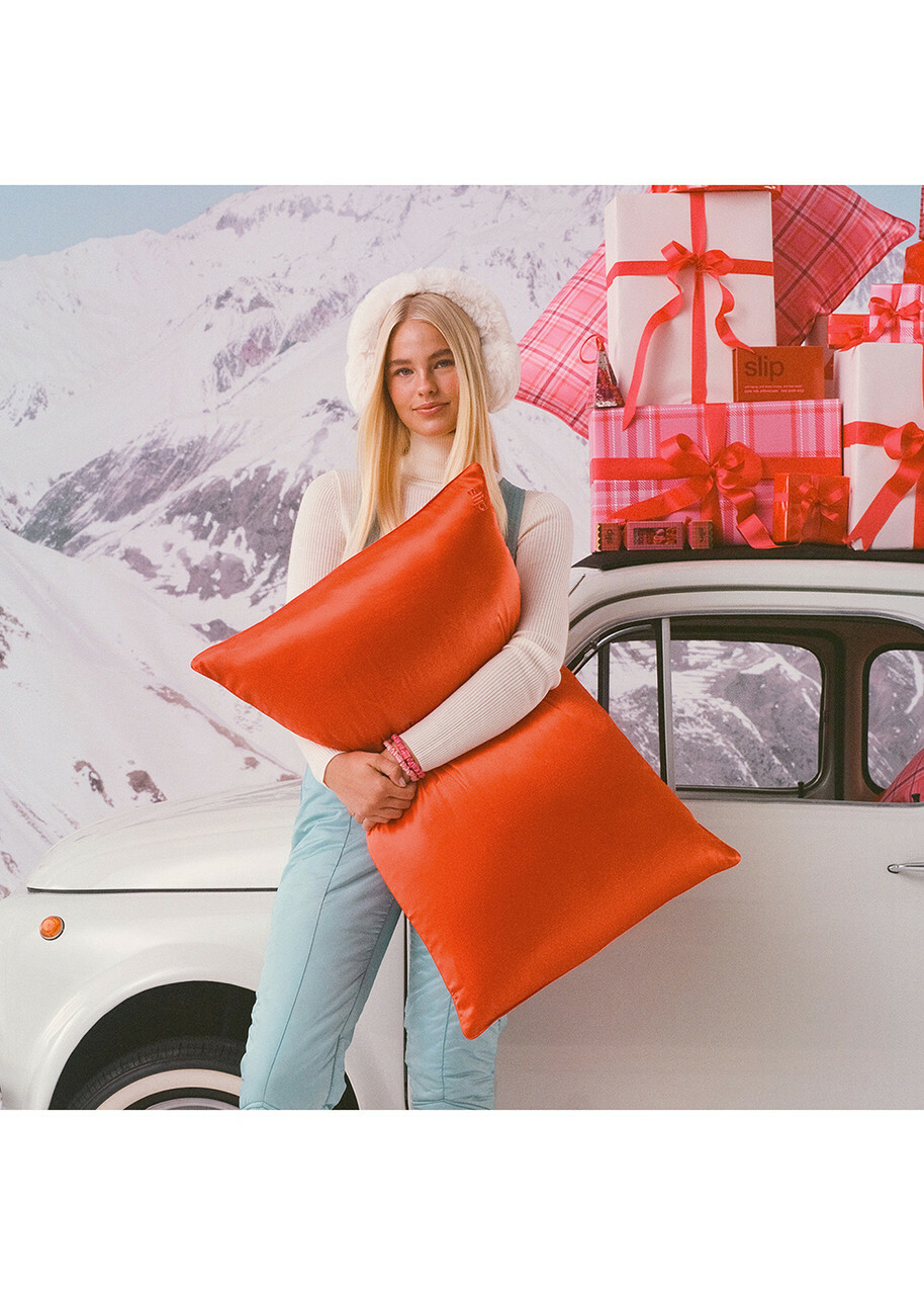 Slip Pure Silk Queen Pillowcase - Poppy