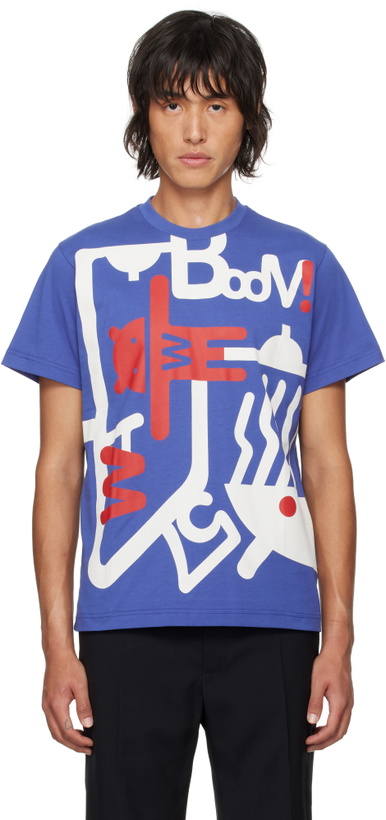Photo: Walter Van Beirendonck Blue Loving An Alien T-shirt
