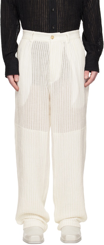 Photo: COMMAS White Sheer Trousers