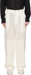 COMMAS White Sheer Trousers