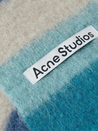 Acne Studios - Fringed Striped Alpaca-Blend Scarf