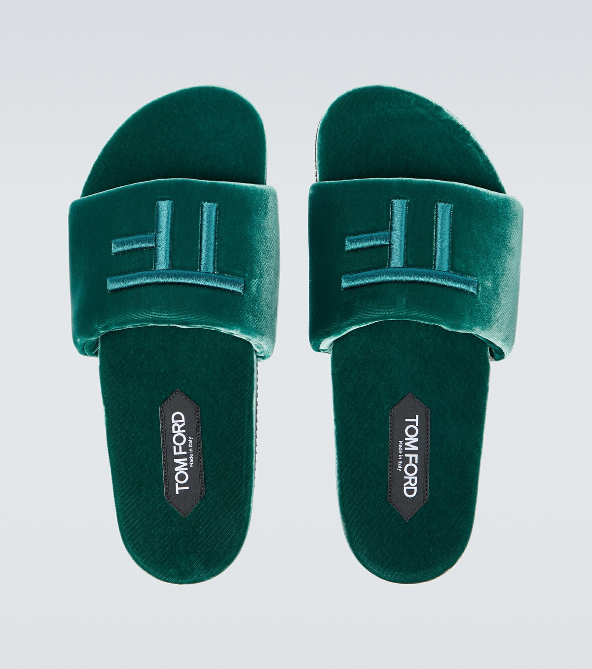 Tom Ford - Harrison velvet slides TOM FORD
