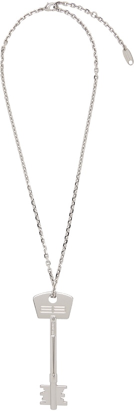 Photo: Balenciaga Silver BB Key Necklace