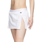 Rick Owens White Champion Edition Shorts