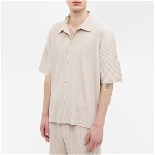 Homme Plissé Issey Miyake Men's Pleated Vacation Shirt in ChrryBlssm