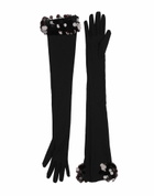 David Koma Womens Gloves in Black