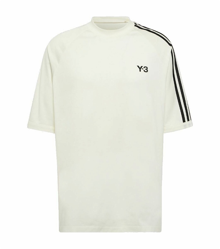 Photo: Y-3 Logo cotton-blend jersey T-shirt
