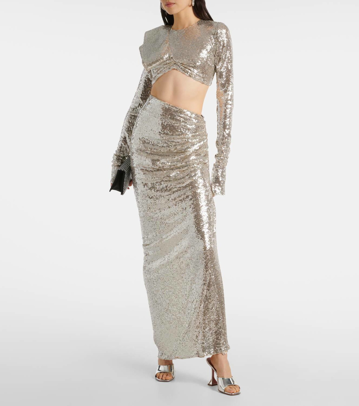 Maticevski Sequined crop top