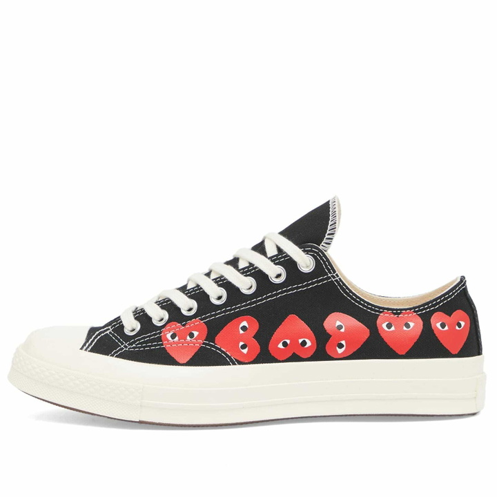 Photo: Comme des Garçons Play Men's x Converse Multi Heart Low Sneaker in Black