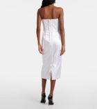 Dolce&Gabbana Strapless satin corset dress