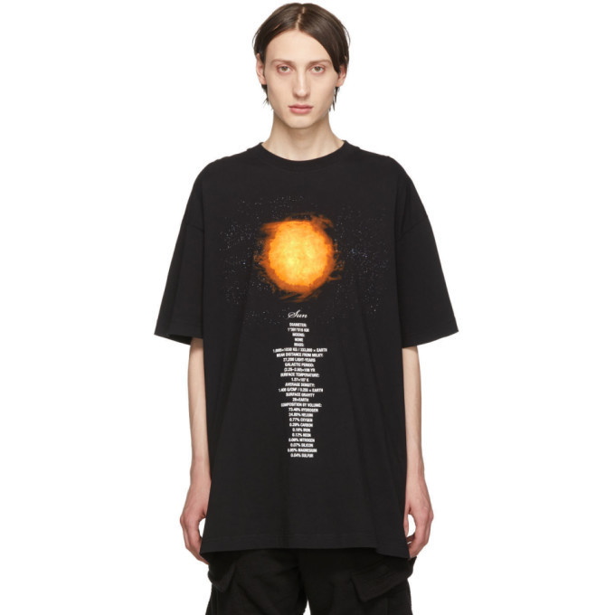 Photo: Vetements Black Sun Planet Number T-Shirt