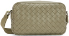 Bottega Veneta Taupe Small Classic Intrecciato Camera Bag