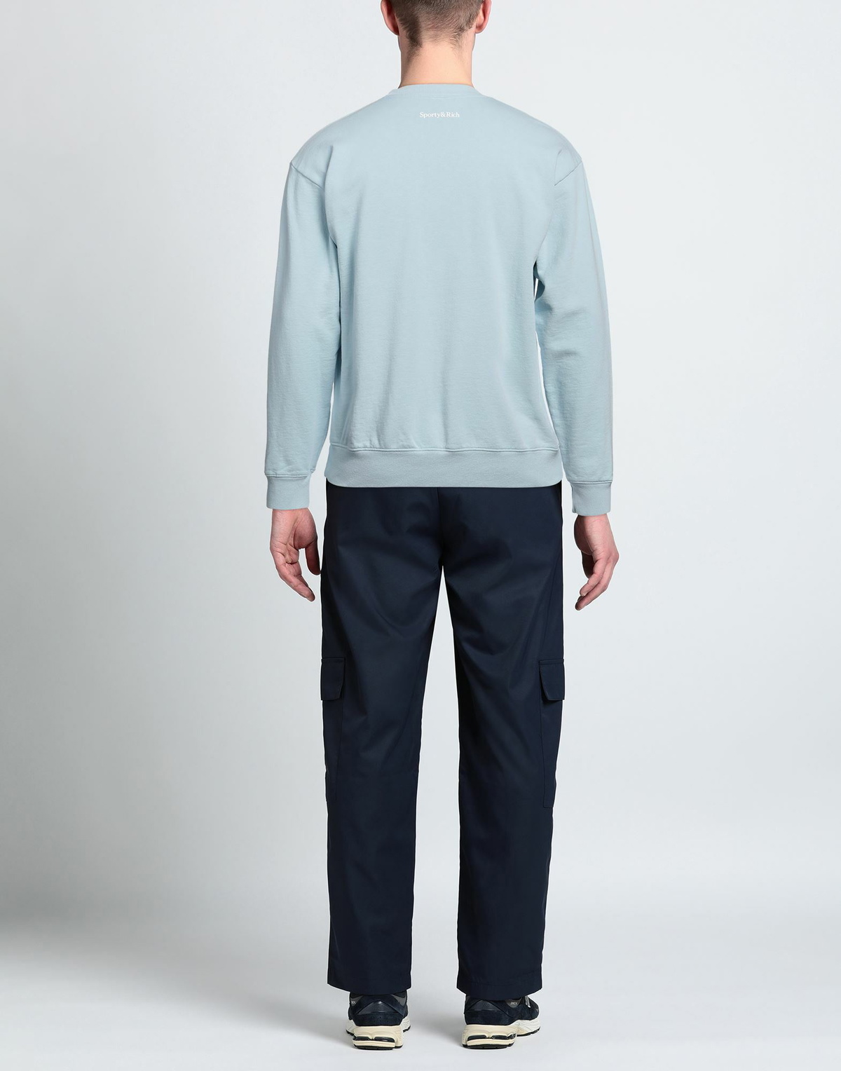 Sporty & Rich Mens Sweatshirt Sky in Blue