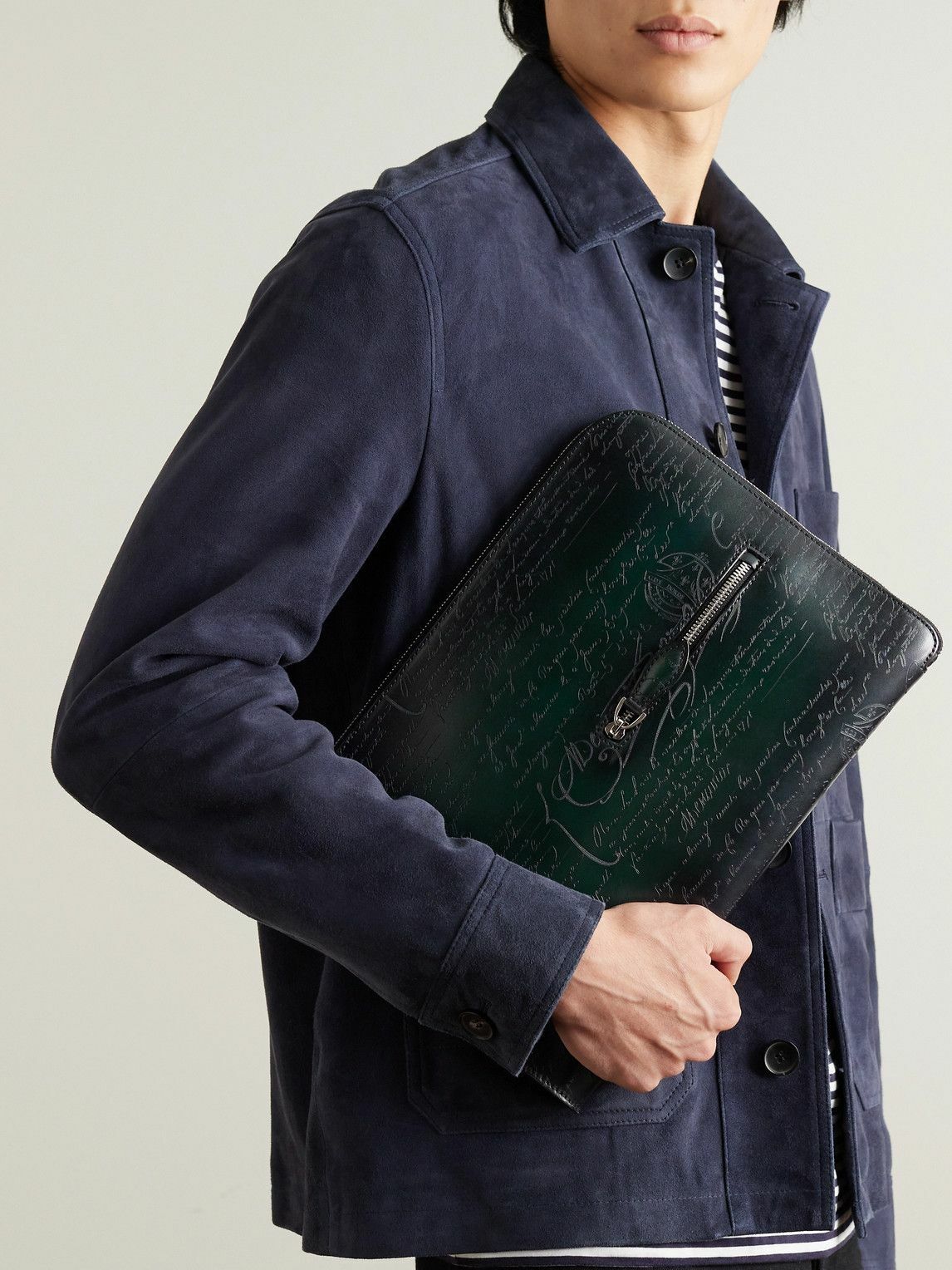 Portefeuille Berluti Nino MM - Modèle Marron, Neuf Avec étiquettes - Pochette Homme Luxe