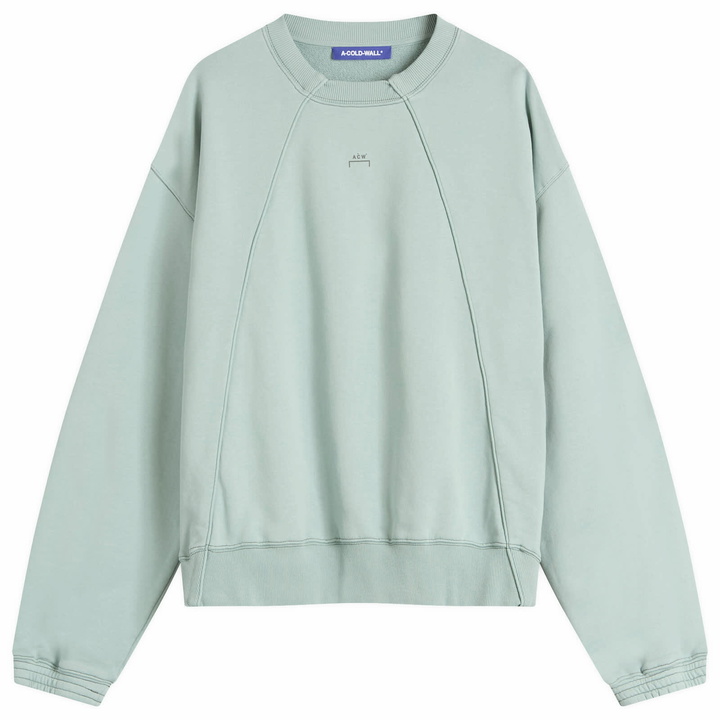 Photo: A-COLD-WALL* Men's Millbank Sweatshirt in Grey-Green Tourmaline