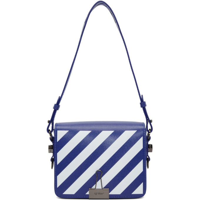バッグ OFF-WHITE DIAG FLAP CLIP SHOULDER BAG Off White Calfskin Diag Flap Bag White Black Unisex Bag