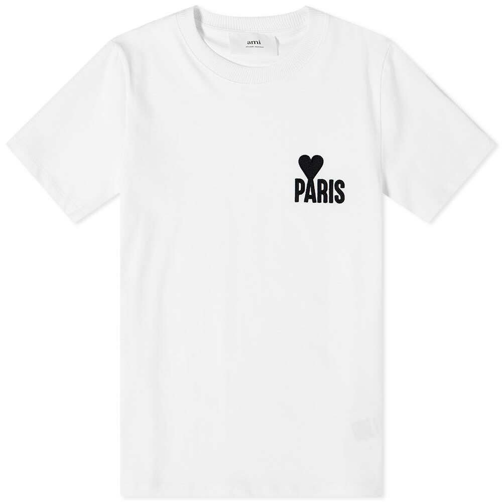 AMI Women's Paris ADC T-Shirt in White AMI