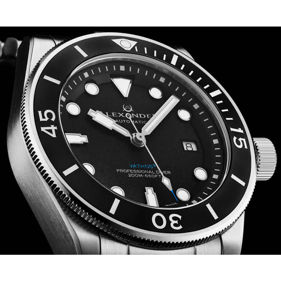 Alexander Alexander 2 Automatic Black Dial Mens Watch A520-01