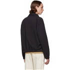 Lemaire Black Jersey Blouson Sweatshirt