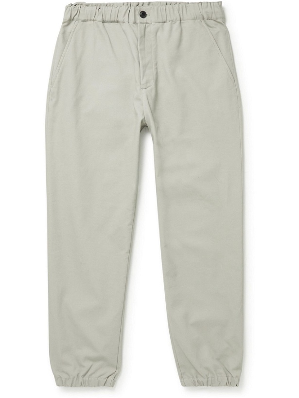 Photo: Club Monaco - Tapered Cotton Trousers - Gray