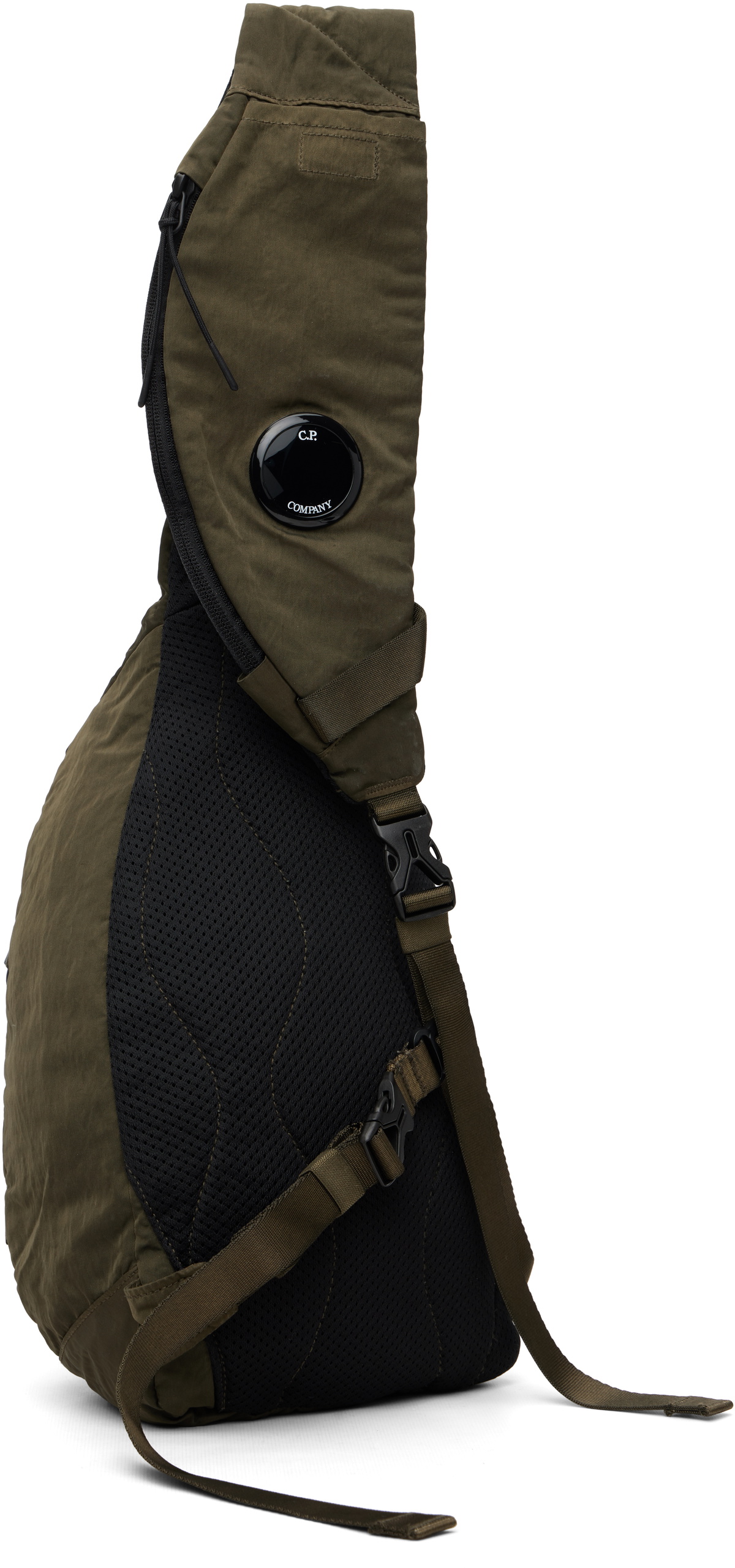 C.P. Company Khaki Nylon B Crossbody Backpack