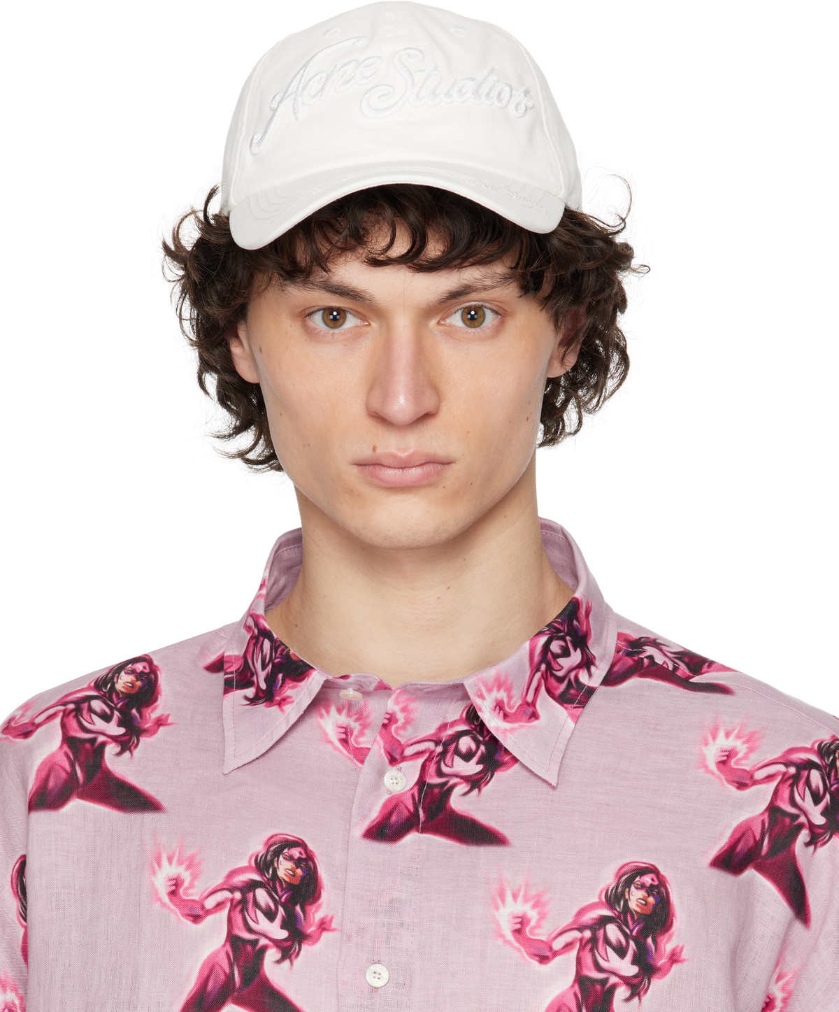Acne Studios Black Logo Stamp Cap Acne Studios