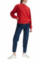 FRAME red cotton sweater with logo embroidery Red