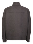 Harris Wharf London Harrington Jacket In Virgin Wool Grey