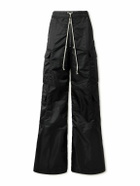 DRKSHDW by Rick Owens - Jumbo Bela Wide-Leg Recycled-Nylon Drawstring Cargo Trousers - Black