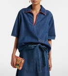 Valentino VGold denim top