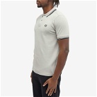 Fred Perry Men's Twin Tipped Polo Shirt in Limestone/Black