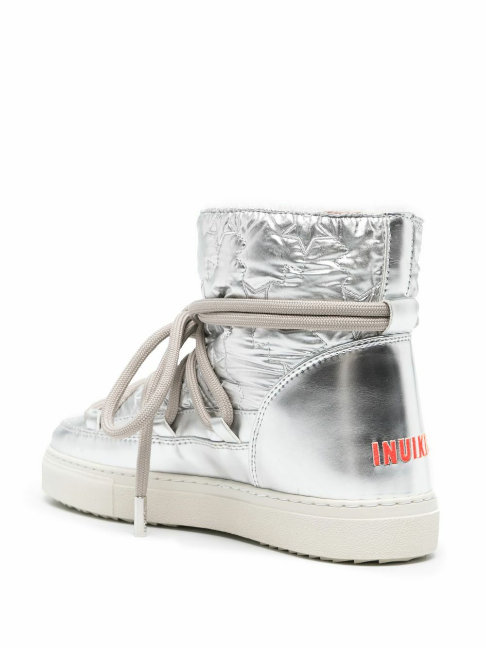 Inuikii Bomber Star Sneaker Boot- Silver main image 1