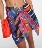 Pucci Printed cotton beach cover-up