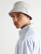 Baracuta - Slowboy Logo-Embroidered Cotton-Twill Bucket Hat - Gray