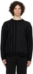 Joseph Black Pinstripe Sweater