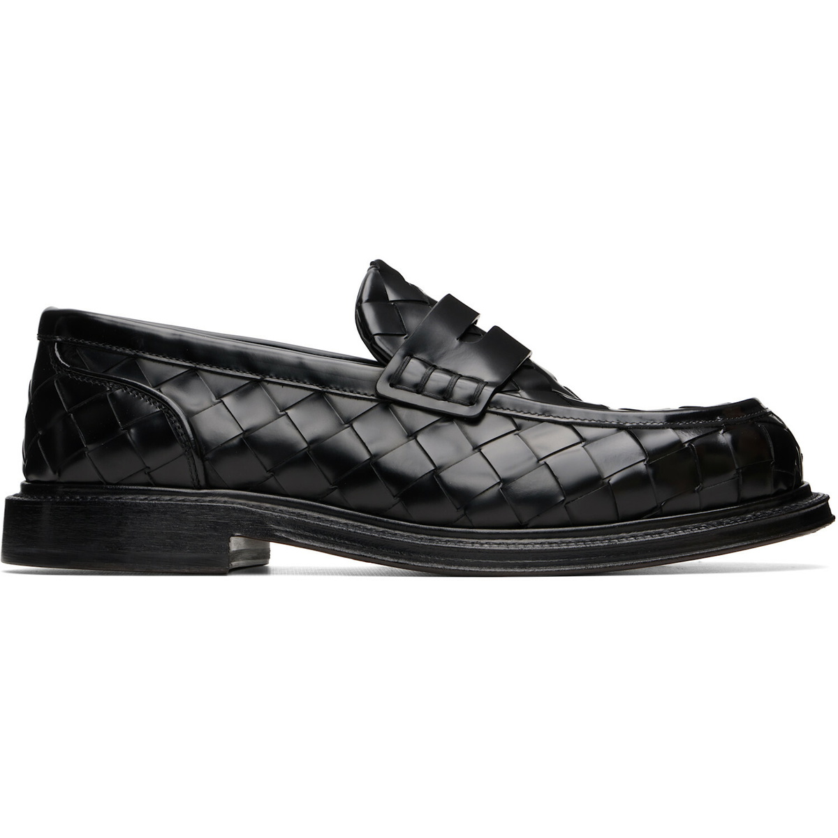 Bottega Veneta Black James Loafers